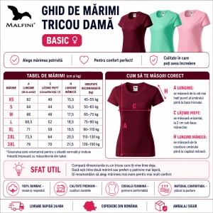 Set 3 Tricouri Damă 100% Bumbac – Casual Clasic, Vișiniu, Verde Mentă și Roz Deschis | Transport Gratuit - Img 3