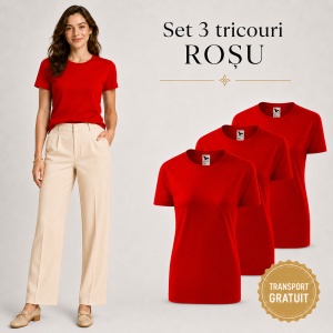 Set 3 tricouri dama - diverse culori pentru femei - Img 18