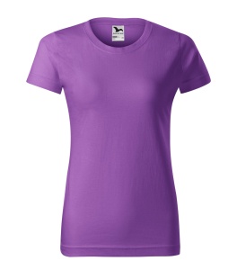 Set 3 tricouri dama simple bumbac 100%, casual clasic pentru femei multicolor, portocaliu, violet, lime 134 - Img 4