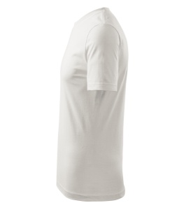 Tricou alb barbat simplu din bumbac 100%
