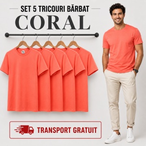 Set 5 tricouri bărbat Malfini Basic Clasic, 100% bumbac, regular fit, 48 culori, mărimi XS–5XL - Img 18