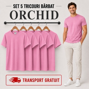Set 5 tricouri bărbat Malfini Basic Clasic, 100% bumbac, regular fit, 48 culori, mărimi XS–5XL - Img 38