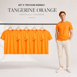 Set 5 tricouri bărbat Malfini Basic Clasic, 100% bumbac, regular fit, 48 culori, mărimi XS–5XL - Img 48