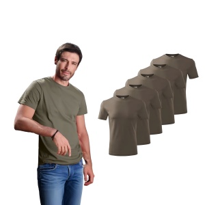 Set 5 tricouri clasice Army, barbatesti din bumbac 100%, pentru barbati 132