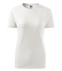 Tricou dama din bumbac de culoare alb