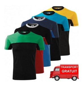 Set 5 tricouri din doua culori, bumbac 100% de calitate, pentru barbati, 109