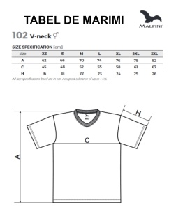 Set 5 tricouri guler tip V simple unisex, bumbac 100%, Alb, Negru, Albastru Marin, Rosu, Albastru- 102 - Img 8