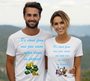 Set doua tricouri personalizate pentru Nasi