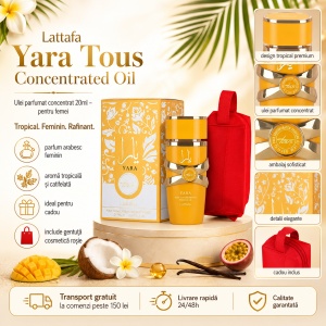 Set parfum Lattafa Yara Tous Concentrated Oil 20ml, parfum Arabesc, Femei, Gentuta cosmetice - Img 10