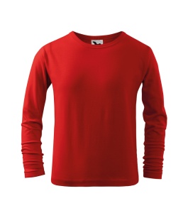 Tricou pentru copii cu maneca lunga de culoare rosu