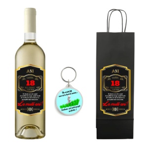 Sticla de vin Alb Personalizata pentru zi de nastere - varsta 18 - 100 de ani - Img 82