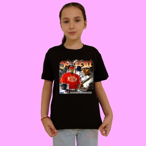 Tricou 50 Cent - Duo Portrait, muzica Hip-Hop / Rap, Dama | Barbat | Copii, Culoare Negru - Img 2
