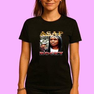 Tricou A$AP Rocky - Money Background, muzica Hip-Hop / Rap, Dama | Barbat | Copii, Culoare Negru
