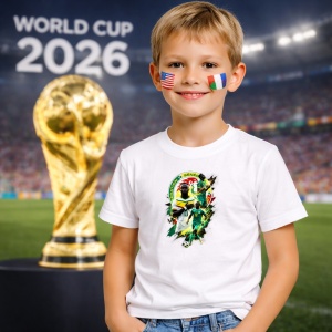 Tricou Achraf Hakimi Morocco World Cup Fifa 2026 V2, din bumbac 100%, tricou alb, Copii | Dama | Barbat - Img 5