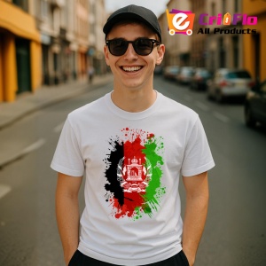 Tricou Afghanistan Steag Splash Art, Copii | Dama | Barbat - Img 7