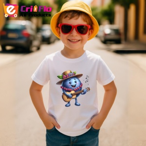 Tricou Afine amuzant de vara cantaret, Fructe, Copii | Dama - Img 3