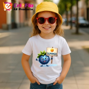 Tricou Afine amuzant de vara summer, Fructe, Copii | Dama - Img 4