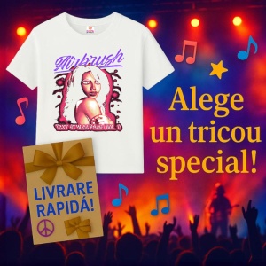 Tricou Airbrush Girl - Retro, muzica POP, Dama | Barbat | Copii - Img 6
