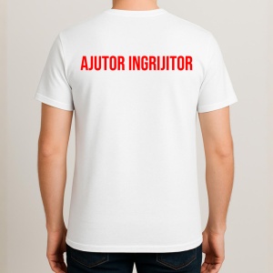 Tricou AJUTOR INGRIJITOR, Personalizat | Unisex Dama si Barbat