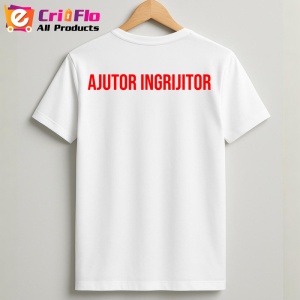 Tricou AJUTOR INGRIJITOR, Personalizat | Unisex Dama si Barbat - Img 2