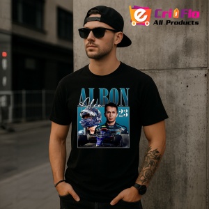 Tricou Alex Albon Portret Si Masina Red Bull Formula 1, Copii | Dama | Barbat - Img 9