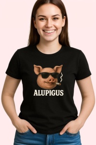 Tricou Alupigus Gangster, Copii | Dama | Barbat , tricou negru