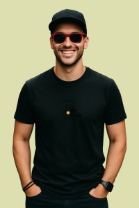 Tricou Amprenta Digitala Minge Fotbal Design Gri, din bumbac 100%, tricou negru Copii | Dama | Barbat - Img 2