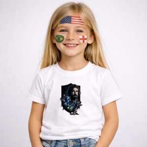 Tricou Andrea Pirlo Italy World Cup Fifa 2026 V2, din bumbac 100%, tricou alb, Copii | Dama | Barbat