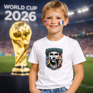 Tricou Antoine Griezmann France World Cup Fifa 2026, din bumbac 100%, tricou alb, Copii | Dama | Barbat - Img 5