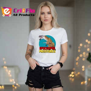 Tricou Apocalipsa Preistorica, din bumbac 100%, tricou alb, Dama | Barbat - Img 5