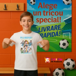 Tricou Argentina Campioana cu Messi - Copii | Dama | Barbat - Img 6