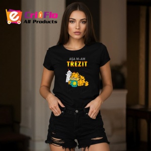 Tricou Asa Mam Trezit Grafic Garfield Amuzant, din bumbac 100%, tricou negru Copii | Dama | Barbat - Img 7