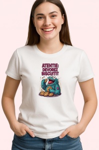 Tricou atentie devorez biscuiti, Copii | Dama | Barbat - Img 3
