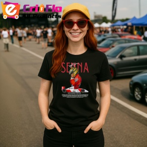 Tricou Ayrton Senna Colaj Istoric Masina Rosie Formula 1 Retro, Copii | Dama | Barbat - Img 8