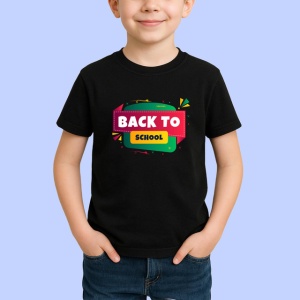 Tricou Back To School Design Colorat Scoala, din bumbac 100%, tricou negru Copii | Dama | Barbat - Img 2