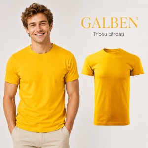 Tricou Bărbat Basic Free, 100% Bumbac, Guler Rotund, Croială Tubulară, S–3XL, 18 Culori - Img 17