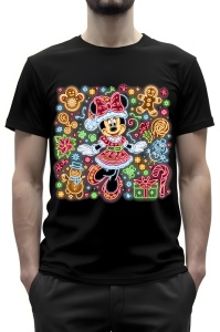 Tricou barbat craciun - NEON CHRISTMAS MINNIE MOUSE - tricou, barbati, craciun, personaje