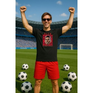Tricou Barbat cu Fotbalistul Alejandro Grimaldo Garca - Bayer 04 Leverkusen