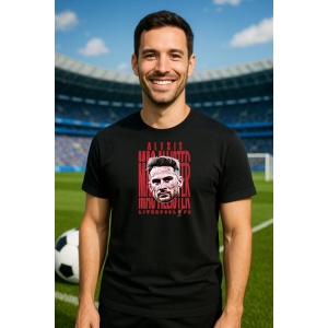 Tricou Barbat cu Fotbalistul Alexis Mac Allister - Liverpool FC v1 - Img 4