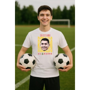 Tricou Barbat cu Fotbalistul Cristiano Ronaldo - Al - Nassr - Img 8