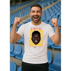 Tricou Barbat cu Fotbalistul Vincius Jos Paixuo de Oliveira Jnior - Real Madrid - Img 11