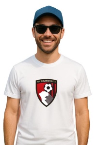 Tricou barbat cu logo stema AFC Bournemouth Marea Britanie , din bumbac 100% - Img 3