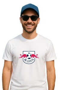 Tricou barbat cu logo stema RB Leipzig Germania , din bumbac 100% - Img 2