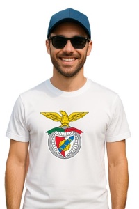 Tricou barbat cu logo stema SL Benfica Portugalia , din bumbac 100% - Img 3