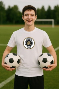 Tricou barbat cu logo stema Spezia Calcio Italia , din bumbac 100% - Img 8