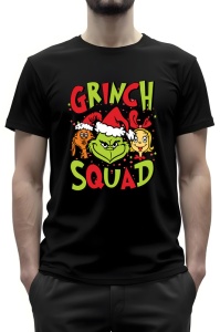 Tricou barbat - Grinch Squad - Crăciun, modă, stil, cadouri, sărbători, festiv