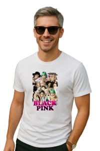 Tricou barbat Kpop cu trupa BLACKPINK 9 music Coreean 168 - Img 2