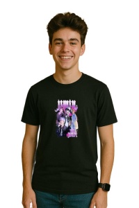 Tricou barbat Kpop cu trupa JIMIN 5 music Coreean 235 - Img 2