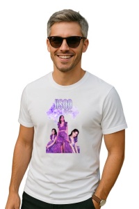 Tricou barbat Kpop cu trupa JISSO PURPLE music Coreean 238 - Img 2