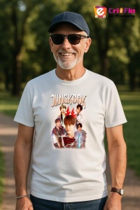 Tricou barbat Kpop cu trupa JUNGKOOK 7 music Coreean 246 - Img 5